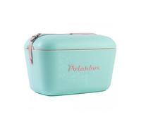 Glacière 12L Vert Pop - logo et sangle rose - POLARBOX