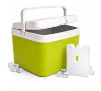 Glacière de 15 litres avec élément de refroidissement et bloc réfrigérant - Boîte isotherme pour un refroidissement extra long, idéal comme sac isotherme