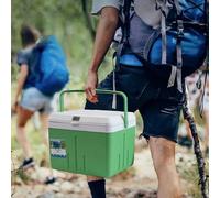 Glacière de camping de 5 L / 8 L / 13 L - Glacière rigide à rétention de glace - Boîte à lunch isotherme portable, pour sportifs, loisirs, camping, pêche, verte 1 boîte d'isolation thermique de 5 L,Bo