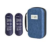 Glacière de Coffret de Rangement de à Affichage de température | Sac isotherme avec 2 accumulateurs de froid pour trajet , travail, voiture, pique-nique, camping,