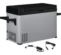 Glacière de voiture Outsunny 50L avec affichage LCD Réfrigérateur de voiture avec poignées