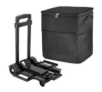 Glacière de voyage à roulettes - Conception imperméable et pliable, matériau en tissu Oxford, longueur de quatre-vingt-quinze centimètres, compartiment de rangement isolé | Conteneur à déjeuner en ple