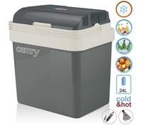Glacière électrique 21 litres 12V / 230V Voiture et Camping Camry CR 8065 50W Gris 31551