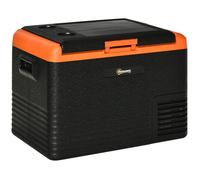 Glacière électrique - Outsunny - 40 L portable réfrigérateur congélateur poignées - plastique - 58,7x36,5x43,8cm - orange noir