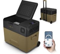 peme Glaciere Electrique Compression Réfrigérateur Glacière Électrique Frigo pour Auto Camping Car Voiture Portable 39L Camion Boîte Refroidissement Voyages LCD Display 220 240 12 24 V - Expedition