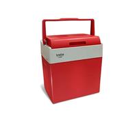 Glacière Électrique portable 28 Litres, 12V / 220 - 240V Voiture et Camping, Briebe, CF1153RED, 55, Rouge Rouge G