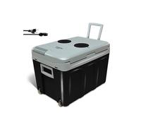 Briebe Glacière électrique portable CF1155BLK 40 L 12V/220-240V 58 W pour voiture et camping Noir