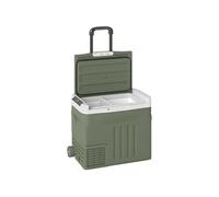 Outsunny Glacière électrique portable 40 L, réfrigérateur de voiture portable congélateur et réfrigérateur 12/24V, avec modes ECO/MAX, -20℃ to 20℃, poignée télescopique, pour camion, camping, vert