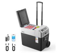 Glacière Électrique Voiture et Maison-VEVOR-Réfrigérateur Portable 40 L 12 V/24 V CC et 100-240 V CA, pour Camping Voyage