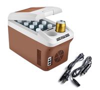 Glaciere Electrique Voiture Portable 15L 12V Congélateur et Réfrigérateur | Refroidit 2-4°C, Chauffe 65°C, 35dB Silencieux, Idéal pour Camping, Voyagee, Fourgon Aménagé, Maison