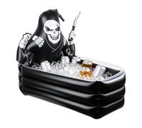 Glacière Gonflable Cercueil | Décoration Cercueil 89 cm Grande capacité | Rafraîchisseur Gonflable pour Boissons | pour fête à thème fête de Piscine Barbecue dans Le Jardin Camping en