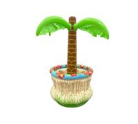 Glacière gonflable en forme de palmier de 66 cm pour piscine d'été, glacière gonflable pour décoration de fête tropicale hawaïenne Luau, fournitures de fête sur la plage en plein air