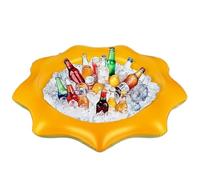 Glacière Gonflable pour Bar de Service flotteurs pour Boissons de Piscine 94 cm Table Flottante en PVC pour Piscine Barbecue Pique-Nique Plage fête d'été
