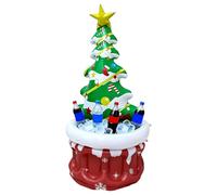 Glacière Gonflable pour Boissons,Décoration en Forme De Sapin De Noël | Seau À Glace De Fêtes,pour Bière Soda BBQ Pique-Nique Jardin Réunions Familiales Arrière-Cour Festivités Extérieures