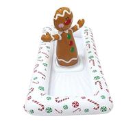 Glacière Gonflable Pour Table,Porte-Aliments et Boissons Rafraîchissant - Contenant de Refroidissement en Forme de Bonhomme en Pain d'Épice pour Barbecues Pique-Niques Fêtes de Piscine Arrière-Cour et