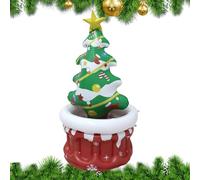 Glacière gonflable - Seau à glace festif de vacances, style sapin de Noël durable, refroidisseur de boissons divertissant à la maison, pliable et réutilisable | Parfait pour les bars à vin, les