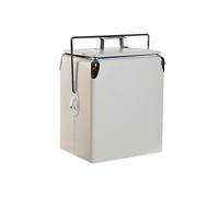 Glacière home esprit blanc pvc métal acier polypropylène 17 l 32 x 24 x 36 cm