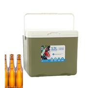 Glacière isotherme de 12 L - Récipient de stockage chaud et froid, conservation de la glace portable | Pour pique-nique, voiture, jus de fruits, lait, boissons pour voyage, camping, pêche