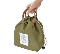 Glacière Isotherme Pliable, Sac Repas Isotherme avec Doublure Aluminium Imperméable et Lavable pour Adulte, Étudiant, Bureau, Pique-Nique, Camping, Extérieur (Vert armée)