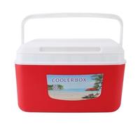 Glacière Isotherme Portable 8L, Boîte Rigide Isolation Efficace Froid Chaud, Sac Réfrigérant Compact pour Camping Randonnée Pique - Nique (Rouge)