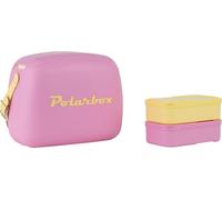 Glacière Lunchbox 6L Rose Pop Logo et Sangle Jaune POLARBOX