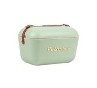 Glacière passive | Glacière passive | Sac isotherme polaire au design rétro vintage en plastique avec isolation thermique en polystyrène (Airpop) (vert olive, 20 l)