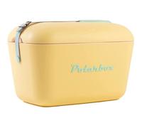 Glacière - POLARBOX - Yellow - 20L - Durable - Sangle en cuir réglable - Isolation thermique