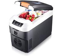 Glacière portable à compresseur - Mini réfrigérateur de voiture de 10 L pour voyage, pique-nique, camping - Boîte d'isolation de chauffage et de refroidissement -10 ℃ ~ 65 ℃ - Utilisation à la maison