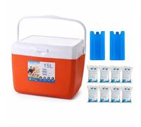 Glacière Portable, Boîte Isotherme 15 L | Joint hermétique cvercle, Caisse alimentaire, Activités nautiques, Pr pique-niqueurs