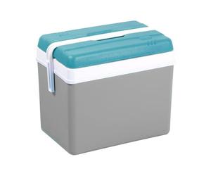 Glacière portable EDA Plastiques 35 L Gris avec couvercle Bleu Lagon