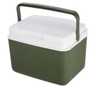 Glacière Portable Poignées, Boîte Isotherme Extérieure 9l Verte | Pe, Pp et Polystyrène, Isolation, Grosse Capacité, pour Pique-niques et Camping