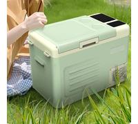 Glaciere Réfrigérateur Camping Car, Mini Frigo Voiture 10 L/16 L/22 L/28 L Poignée Encastrée Et Porte-gobelet 12V/24V, -20℃ À 20℃ for Dortoir, Camping(60 * 32.2 * 27.3cm)