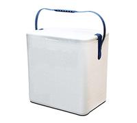 Glacière, réfrigérateur, Refroidisseur en polystyrène Coloris Blanc, capacité 17 L- Longueur 35 x Profondeur 24 x Hauteur 30.5 cm -JUANIO-