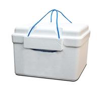Glacière, réfrigérateur, Refroidisseur en polystyrène Coloris Blanc, capacité 26 L - Longueur 45 x Profondeur 31 x Hauteur 33 cm -JUANIO-