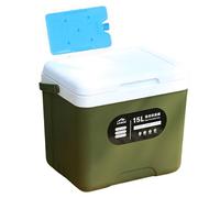 Glacière Rigide Personnelle De 15 Litres - Coffre D'isolation Thermique Haute Performance Pour Garder Les Aliments Au Froid Ou Au Chaud | Conteneur De Voyage Compact De 13,6 Litres, Voyage Sur Route,