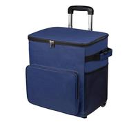 Glacière roulante | Coffre à glace souple en tissu Oxford - Chariot à roulettes avec poignée étanche 35 L Sac isotherme pour voyage, pique-nique, shopping, extérieur, terrasse, plage