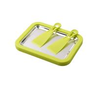 Glacière Roulée, Plateau De Dessert Surgelé En Acier Inoxydable Froide Instantanée | Kit Portable Pour Machine À Servir Soft Sorbet Yaourt Outil De Préparation D