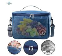 Glaciere Souple isotherme, 12L Sac isotherme Repas, Sac Lunch Box isotherme, Sac isotherme Repas Bureau, Bleu