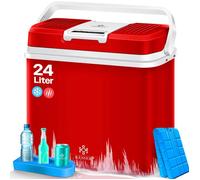 Glacière thermoélectrique - KESSER - 24 litres - Refroidit et chauffe - 12V et 230V - Mode ECO et MAX - Rouge - Compacte