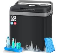 Glacière thermoélectrique noire - KESSER - 32 L - Refroidissement et chauffage - 12V et 230V - Modes MAX et ECO