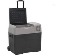 Glacière avec roue et adaptateur noir et gris 30L polypropylène