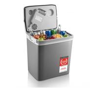 Glacire lectrique portable 32L TZS First Austria, Bote Glacire 12V 220 V - Camping - Glaciere Electrique Voiture, Gris