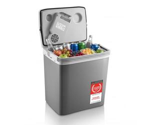 Glacire lectrique portable 32L TZS First Austria, Bote Glacire 12V 220 V - Camping - Glaciere Electrique Voiture, Gris