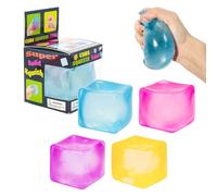 Glaçon Squishy Nee Doh Cube Anti Stress Jouet Fidget Nee Doh pour Enfant Adulte Boule Sensorielle Soulagement Anxiété Pression Cadeau Bureau Autisme Maltose Tendance Doux(A5 4PCS,5.5cm)