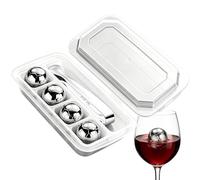 Glaçons En Acier Inoxydable,Rafraîchit Whisky Forme Ballon Foot | Glaçons Qui Ne Diluent Pas Les Boissons,Pour bar maison cuisine fêtes soirées jour match réunions vacances vin café jus toutes boisson