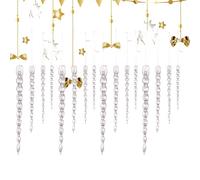 Glaçons givrés - en de Neige - Décorations de Branches de Noël - Ensemble de Bricolage irisé inspiré du Glacier - Décoration Artistique Suspendue dans Le Wi Nordique