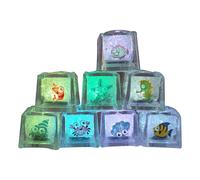 Glaçons lumineux : glaçons LED, cubes lumineux pour baignoire, cubes multicolores qui brillent dans la salle de bain, glaçons qui changent de couleur, cubes de bain éclairés activés