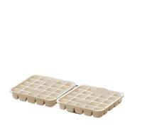Glacons Moule Machine à glaçons grande capacité avec couvercles faciles presser, bacs for congélateur, réfrigérateur domestique, boîte de rangement maison(White 50 Grid)