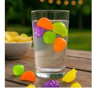 Glaçons réutilisables - Lot de 20 - Fruits colorés - Sans dilution - Écologiques - Pratiques