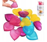 Orion Glaçons réutilisables en forme de cœur – Plastique coloré – Lot de 20